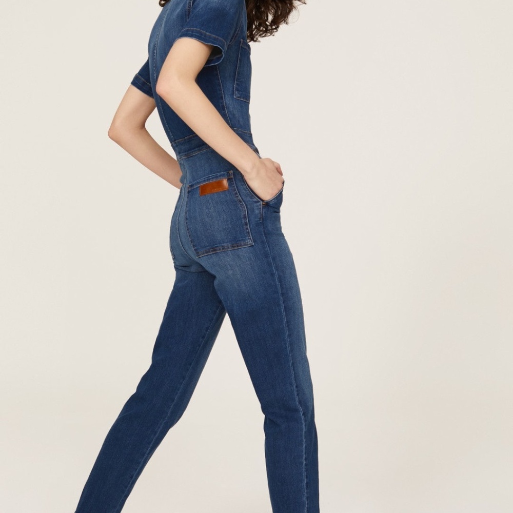 Rivet Utility Rebel Denim Jumpsuit, S